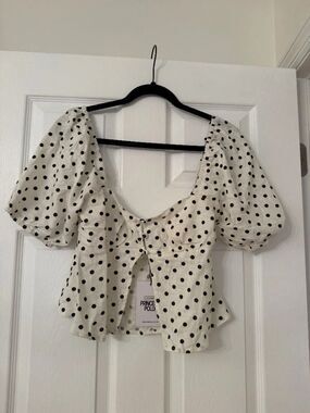 Princess Polly Passionfruit Linen Blend Top Multi